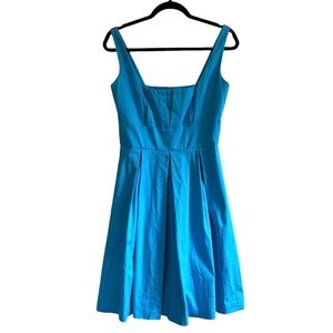 Calvin Klein Women's Size 6 Blue A Line Knee Length Sleeveless Cocktail Dress